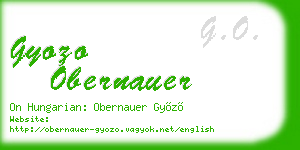 gyozo obernauer business card