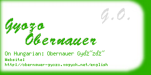 gyozo obernauer business card